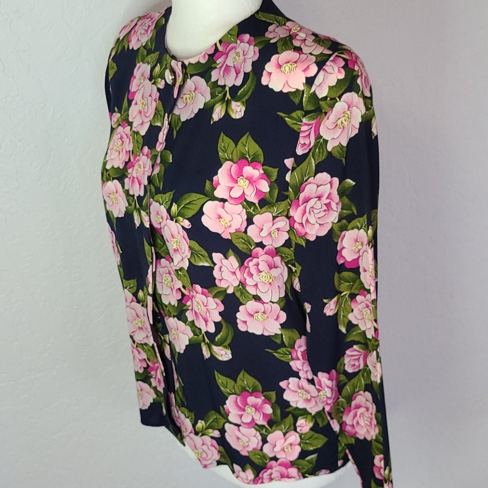 Vintage Talbots petites button up blouse size 6 - Picture 4 of 9